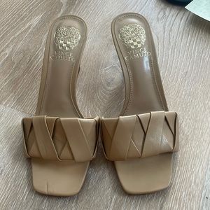 Vince Camuto Endonta Braid Leather Mule Sandal